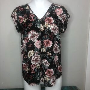 Size S Halogen Floral Blouse